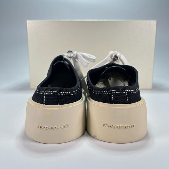 Fear of God 101 Backless Black Canvas Luxury Slip On Sneakers Mens Sz 10.5 EU 43 main image 13